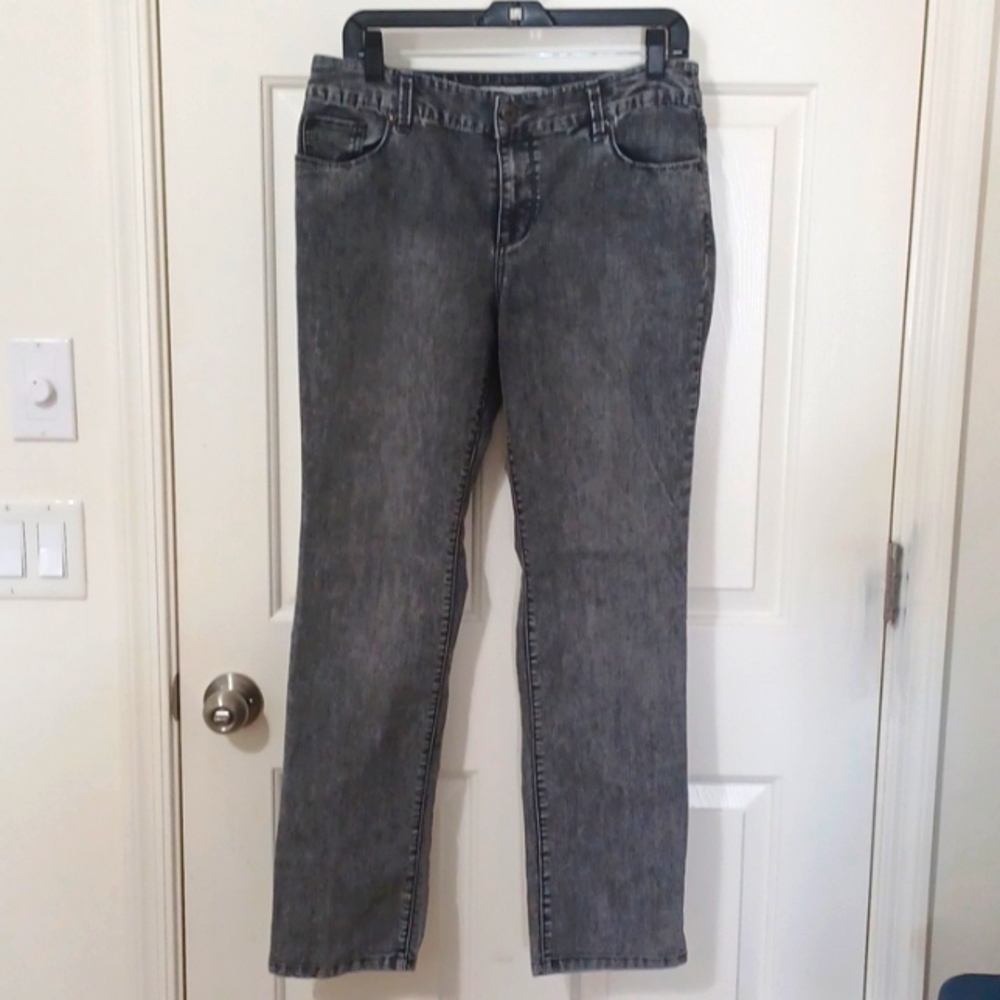 Chico's faced black look jeans size 1 regular